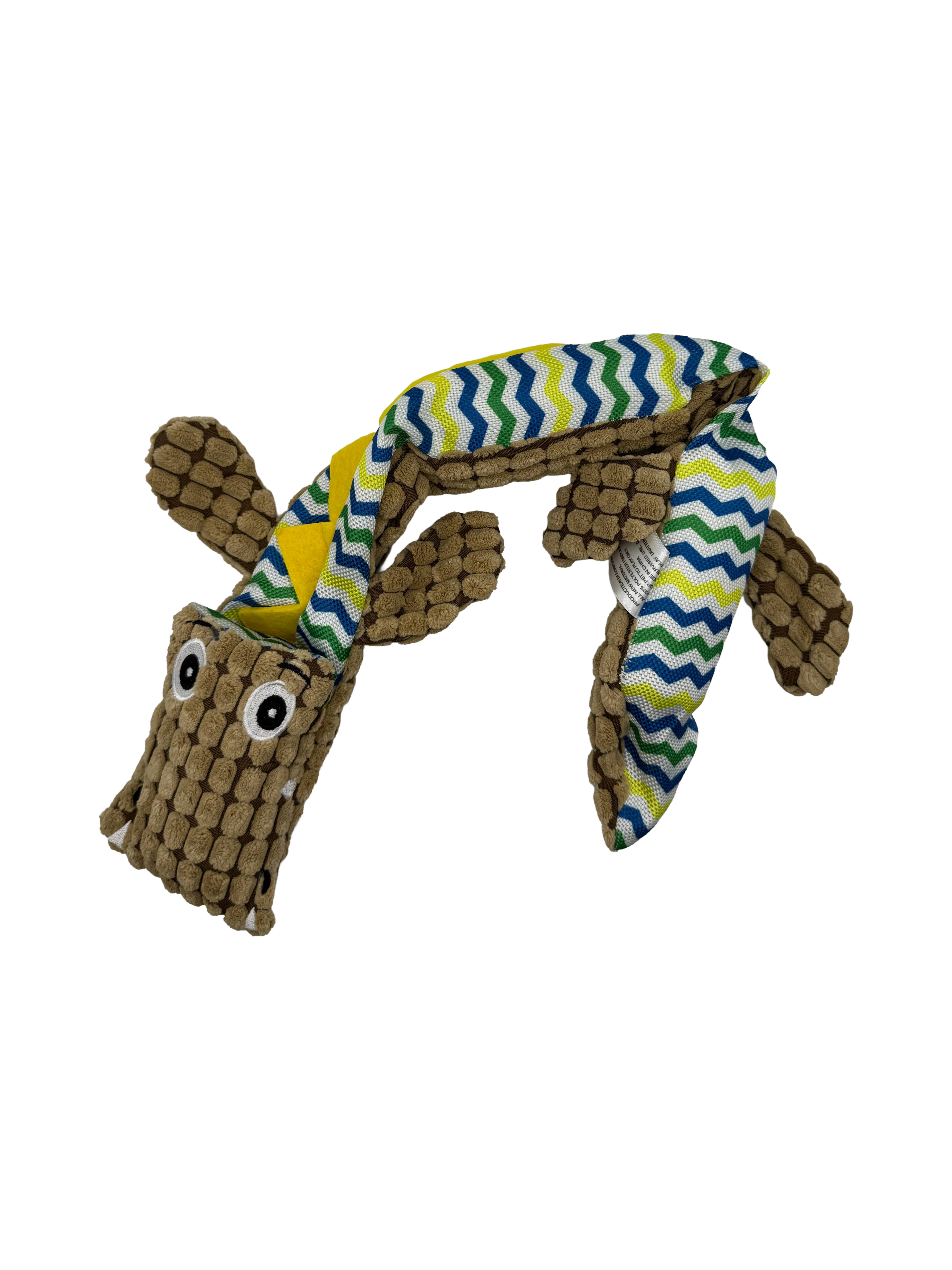 Multicolor Croc Squeaky Plush